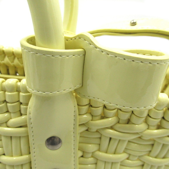 Balenciaga Bistro Bucket XS 2Way Shoulder Bag Polyurethane Yellow - Picture 7 of 10